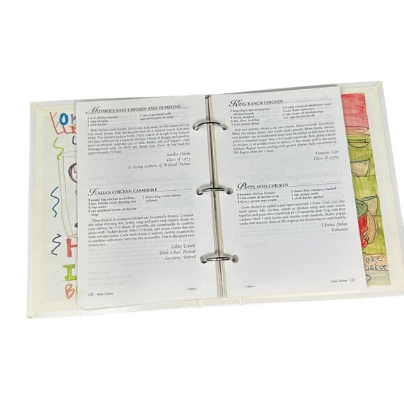 Once Upon A Timeless Recipe Cookbook Petal Education Foundation Ring Binder - Picture 2 of 8
